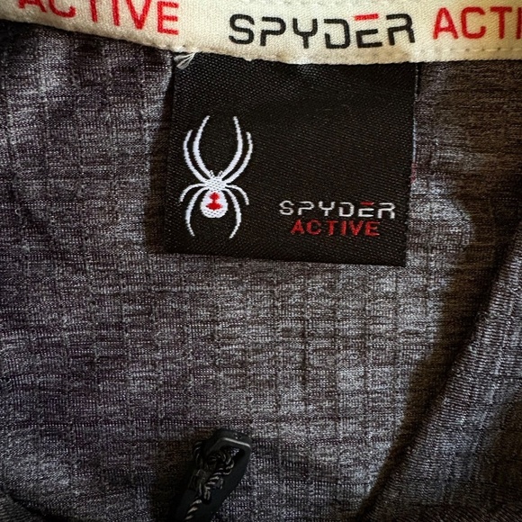 Spyder Active Men's Long Sleeve 1/4 Zip Shirt, Gray, Large NWT - Picture 9 of 15